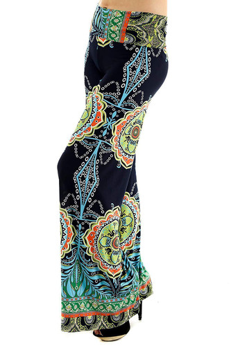 Casual Loose High Waist Gypsy Hippie Boho Wide Leg Pants Casual Loose High Waist Gypsy Hippie Boho Wide Leg Pants