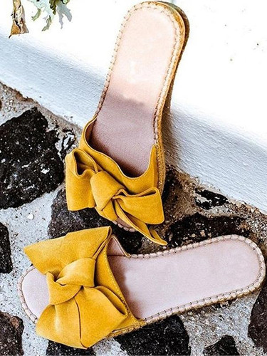 Summer Bow Summer Sandals Slipper Beach Shoes