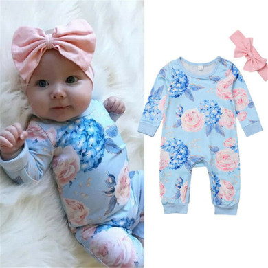 Top Baby Kids Boy Girl Infant Romper Jumpsuit Cotton Clothes Outfit Set