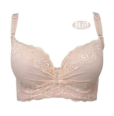 3/4 cup lace push up bra large size sexy women underwear bralette thin section cup C cup D cup E bra