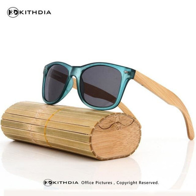 KITHDIA Wood Sunglasses Men Brand Designer Polarized Driving bamboo Sunglasses Wooden Glasses Frames
