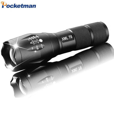 E17 LED Flashlight zoom torch waterproof flashlights XM-L T6 Q5 3800LM 3mode 5mode led Zoomable