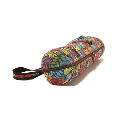 Women Yoga Mat Bag Print Style Canvas Large Capacity Waterproof Pilates Pad Bag Fitness Backpack