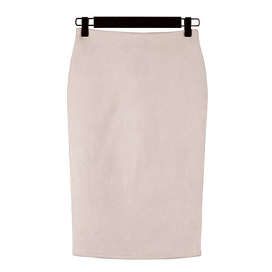 VenusFox High Waist Bodycon Stretchy Vintage Suede Pencil Skirt VenusFox High Waist Bodycon Stretchy Vintage Suede Pencil Skirt