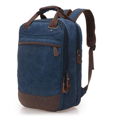 Factory direct foreign trade trend of casual canvas bag man bag computer backpack student leisure