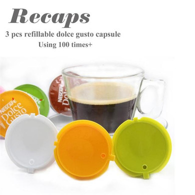 3pcs Dolce Gusto Capsules reusable Refillable nescafe dolce gusto capsule cup cafeteira dolce gusto