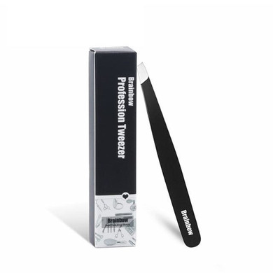 Brainbow 1pc Black Eyebrow Tweezer Eyelashes Extension Pinzette Double Eyelid Sticker Application