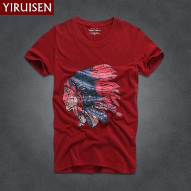 Mens T Shirts Fashion 2018 YiRuiSen Brand Men Short Sleeve T Shirt Men Casual 100% Cotton Tshirt