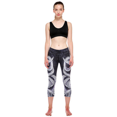 High Waist Women Sports Gym Workout Fitness Yoga Leggings Pants Printed Stretch Cropped Running tight Leggings | FajasShapewear.com