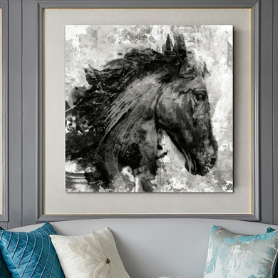 Abstract Horse Head Decorative Living Room No Frame