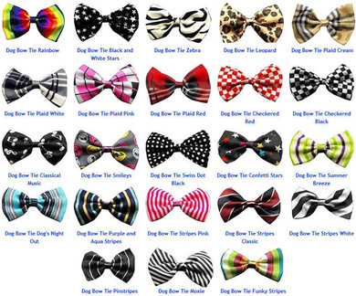 Super Fun & Festive Bow Tie for Small Dogs in Black Checker