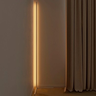 The Brand Decò Colorful Led Lamp | Minimalist LED Corner Floor Lamp | White Body | Warm White Dimming