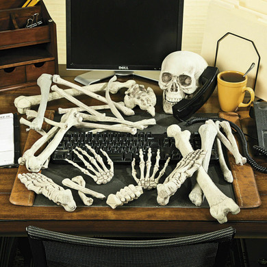 Halloween Decorations Indoor Horror Party Skeleton Bones (28 pieces)