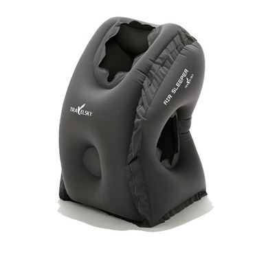 Easy to inflate and fold frontal pillow for travel