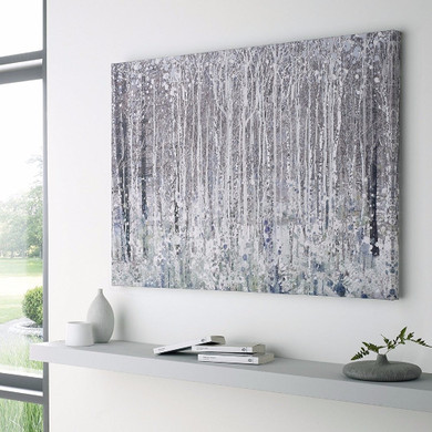 ' Abstract Unique Modern  White, gray, black'  Painting