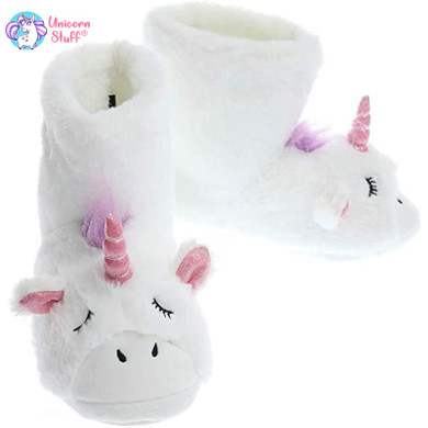Unicorn Boot Slippers Adults