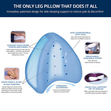 FlowSleeps Knee Pillow (2019 Model)