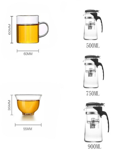 Heat Resistant Glass Teapot Set