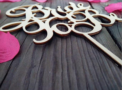 Romantic Engagement /Wedding Cake Topper Decoration for Bridal Shower Party