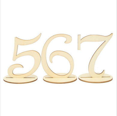 Table Numbers for Wedding Party Decorations (Romantic Rustic Theme /Vintage) [1 to 20]
