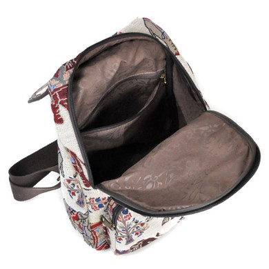 Embroidery Elephant Canvas Backpack
