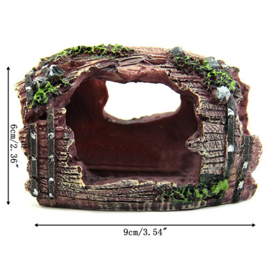 Barrel Cave Ornaments Aquarium Fish Tank Decorations