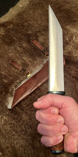 10th Century Viking Seaxe Knife Hand Forged Blade by Kingdom of Arms