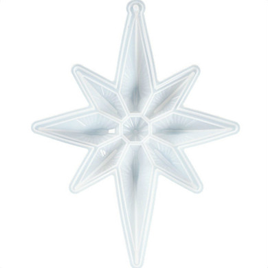 Big Octagonal Star Resin Mold Christmas Ornament, Holiday Mold