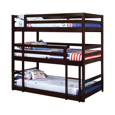 Sandler Cappuccino Three-Bed Bunk Bed