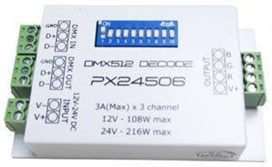 DMX512 1990/PX24506 Decoder 9A Amplifier 12V 24V 2CT029DMX