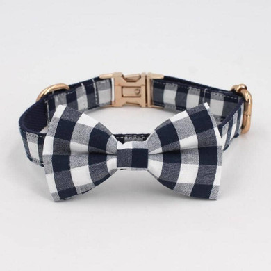 Black & White Bow-Tie Collar