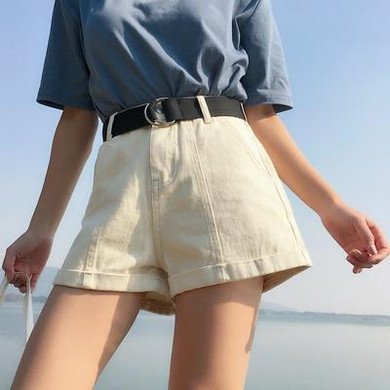 Denim High Waist Shorts