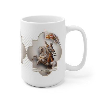 St. Joan of Arc in Battle Ceramic Mug