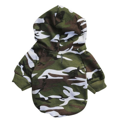 Puppy Dog Clothes Winter Camouflage Sweatshirt for Small Dogs