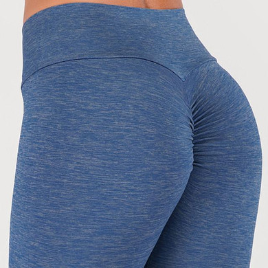 Women's High Waist Yoga Pants Scrunch Butt Ruched Butt Lifting Leggings Tummy Control Butt Lift Dark Grey Army Green Blue Fitness Gym Workout Running Winter Sports Activewear High Elasticity Skinny