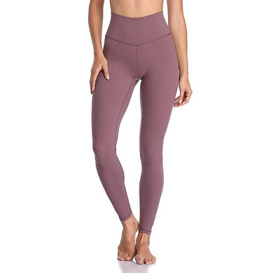 Women's High Waist Yoga Pants Hidden Waistband Pocket Cropped Leggings Tummy Control Butt Lift Breathable Dark Pink Black Purple Fitness Gym Workout Running Winter Sports Activewear High Elasticity