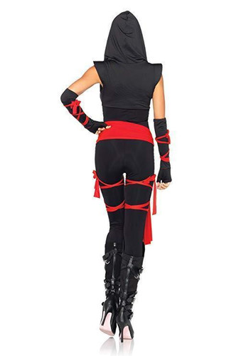 BFJFY Women's Deadly Ninja Costume Warrior Ninja Halloween Cosplay Costume