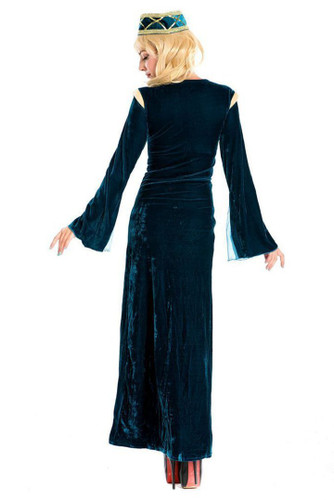 BFJFY Halloween Women's Vintage Long Dress Noble Cosplay Costume