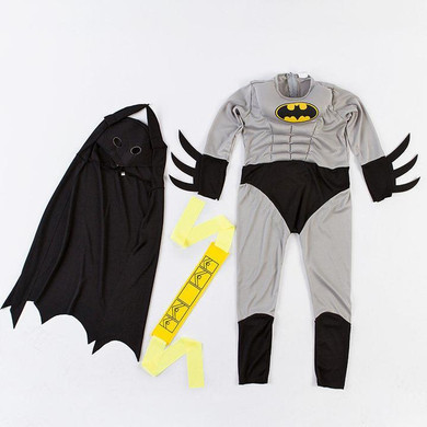 BFJFY Boys Muscle Batman Cosplay Fancy Dress Halloween Costumes