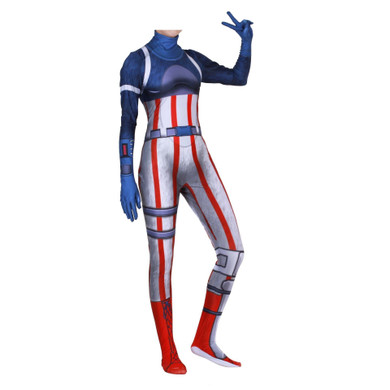Fortnite Costume Cosplay Cuddle Team Panda Woman & Man Jumpsuit + Mask Halloween
