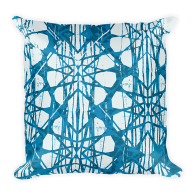 Batik Tock Throw Pillow