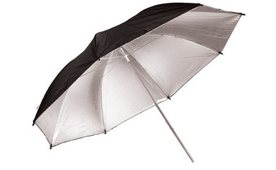 Savage 36" Silver/Black Umbrella