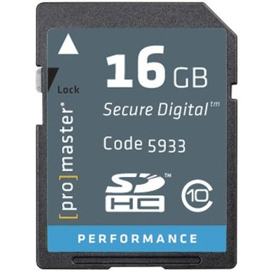 Promaster Performance SDHC 16GB Memory Card