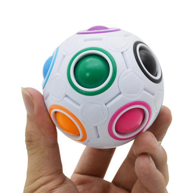 Magic Rainbow Ball Press Football Cube