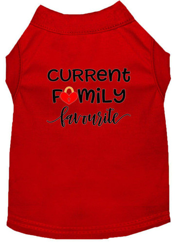 Family Favorite Screen Print Dog Shirt