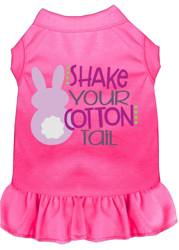 Shake Your Cotton Tail Screen Print Dog Dress