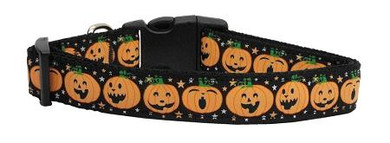 Pumpkins Nylon Dog Collar Medium Narrow