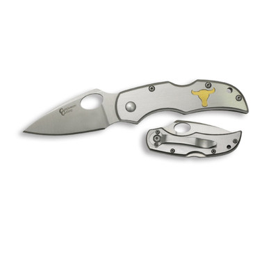 Cattleman Deuce Folder 2.5 in Blade Stainless Handle