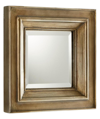 Silver Oxide 18 x 18 Barclay Square Wood Frame Mirror - Style: 7796234