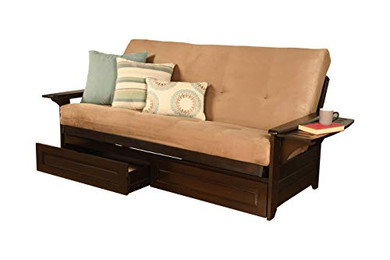 Kodiak Futons 760740 Full Size Futon in Espresso Finish, Brown